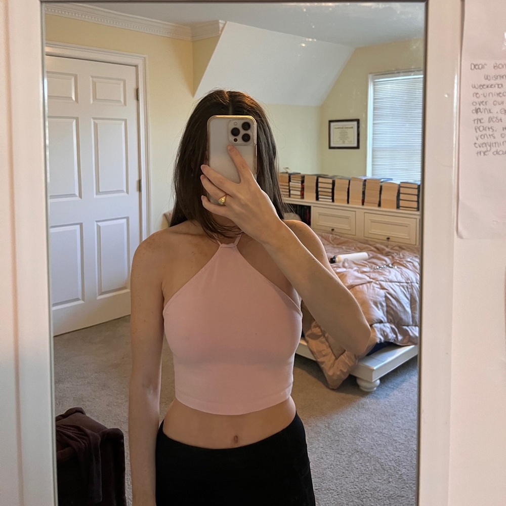 UO cropped halter tank